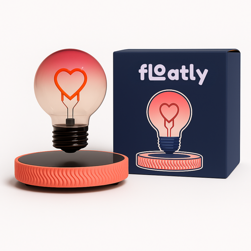 Floatly Heart – Levitating Lamp with Heart Glow