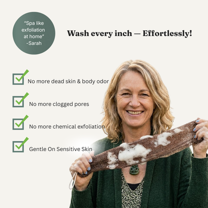 The Òré Exfoliating Antibacterial Shower Net