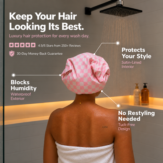 Chili Vainilla XL Satin-Lined Shower Cap