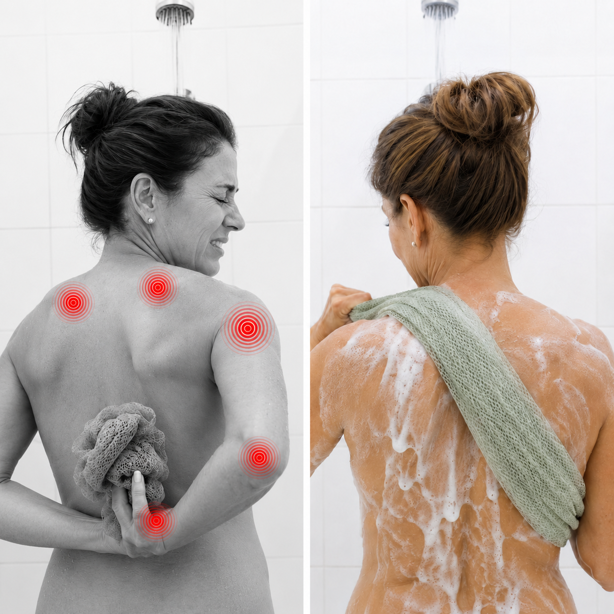 The Òré Exfoliating Antibacterial Shower Net